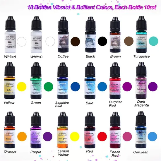 Highly Concentrated Epoxy Resin Dye for Jewelry DIY Jewelry Making, Craft
