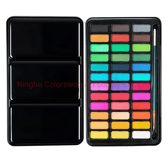 36 Colors Watercolor Painting Set Box with and One Brush