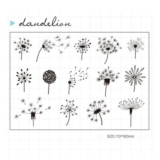 Transparent Stamp DIY Decorative Handwritten Newspaper Silicone Leather Seal Hand Account Seal