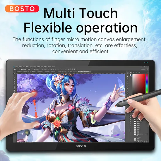 Bosto 21.5" Graphic Pen Tablet Display with 1920X1080 Resolution and 16K Pressure