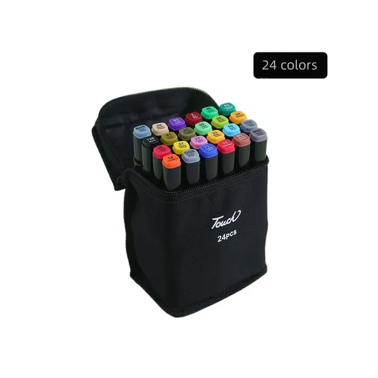 Children′s Art Pen Double-Headed Quick-Dry Color Marker Brush Set