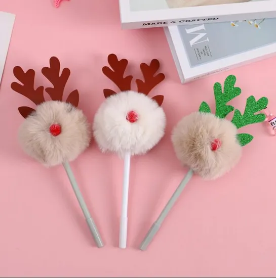 Christmas Pencils Bulk Cute Pencils for Kids Classroom Christmas Gifts for Students Novelty Fun Plush