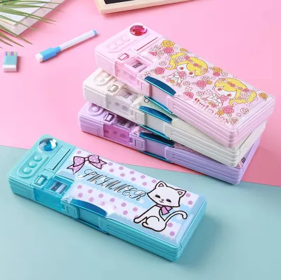 OEM and Wholesale Multi-Function Magnetic Pencil Box for School Item