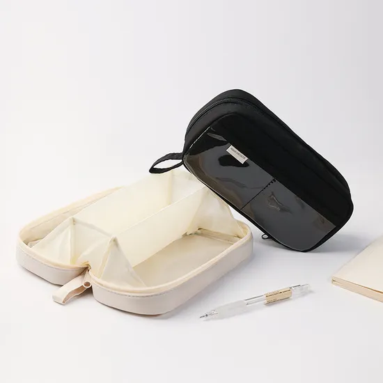 Manufacturer Direct Sales Simple Large Capacity Pencil Case Japanese Junior High School Multi-Functional Pencil Case