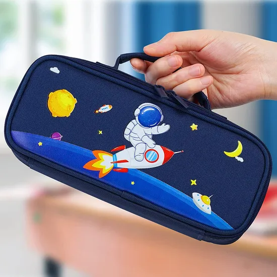 Pencil Case, Multi- Slot Pencil Pouch, Portable Pen Bag for Middle School
