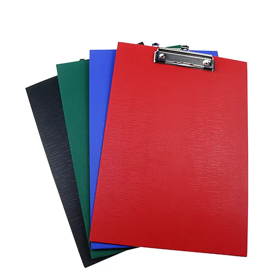High Quality A4 Double Side PVC Folding Clipboard for Office