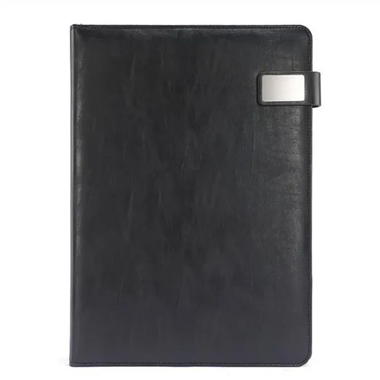 Support Custom File Leather Folder for Business with Magnetic Clasp