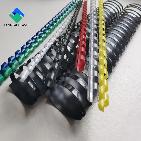 Jiangtai Factory Notebook School Office Stationary Direct Sales Plastic Spiral Coil Comb Book Binding Ring