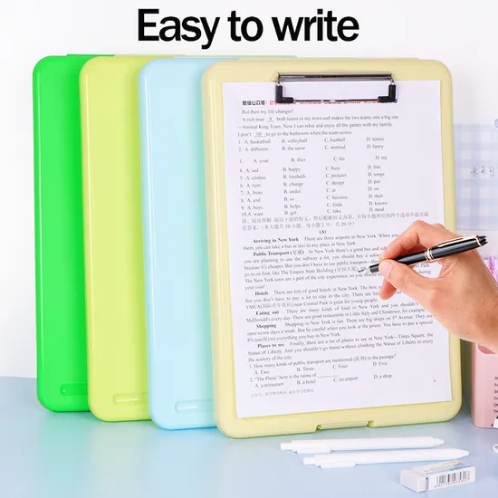 PP Material File Floder Office School Stationery Clipboard Holder Clipboard Storage Box