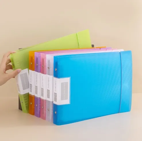 A4 Horizontal Transparent Waterproof Internal Information Organization Binder