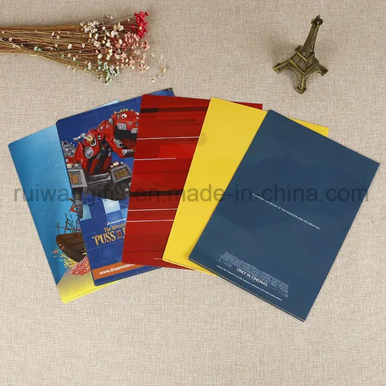 Custom A4 Size Business Plastic File Folder for Promotional Gifts