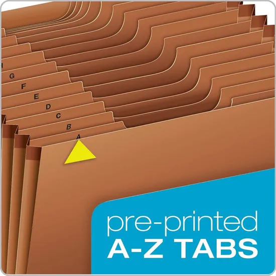 Heavy-Duty Extended File with 21 Pockets and Top Label