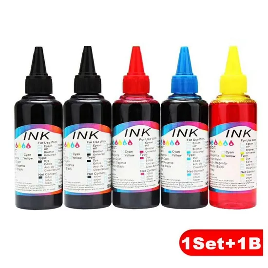OEM Customize 100ml 6PCS/Set Printing Consumables DIY 5 Colors Edible Ink for IP7280 IP3680 IX6580 Cake Printer