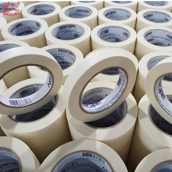 Cheap Price No Residue Tear Crepe White/Beige Color Automotive Painting Masking Paper Tape Custom Masking Tape