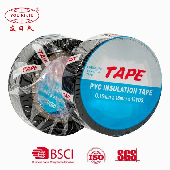 Yourijiu Colorful Roll Insulation Nfr Scrap of PVC Electrical High Temp Weatherproof Bulk Vinyl Factory Price Electric Tape for Indoor Outdoor Wrapping Wire