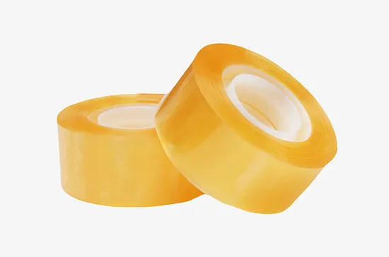 Yourijiu BOPP Yellowish Adhesive Tape Sellotape Waterproof Acrylic 50micron*48mm*100meters for Carton Sealing Office Use