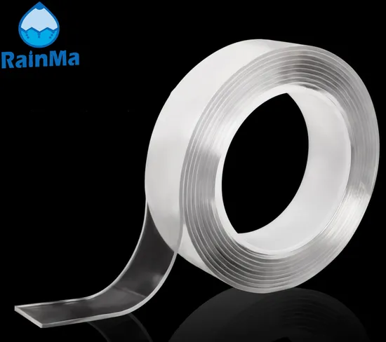 Cheap Multifunction Invisible Reusable Washable Traceless Adhesive Nano Tape with Custom Size
