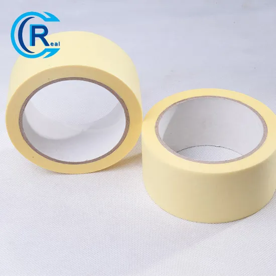 Beige Blue White Rubber Based Automotive Painting Masking Tape 120 Degrees