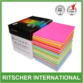 A4 Color/Colored/Colour Copy Paper Printing Paper Offset Paper Writing Paper in Office Supply School Supply Office Stationery School Stationery Paper Stationery