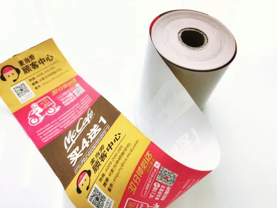 China Manufacturer with ISO/SGS/BV 57mm/79mm/80mm 100% Virgin Wood Pulp BPA Free Thermal Paper for ATM/POS/Fax
