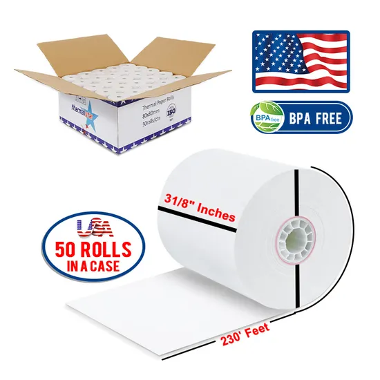 80X80mm Thermal Receipt Paper Roll for ATM/POS Paper Roll
