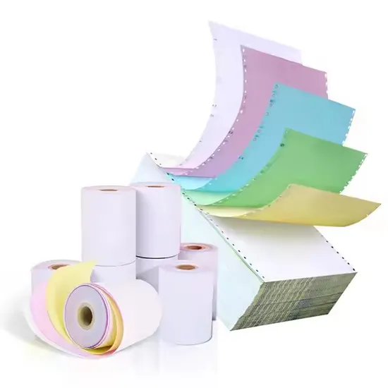 Custom Size 2 3 Ply NCR Continuous Carbonless Computer Copy Paper