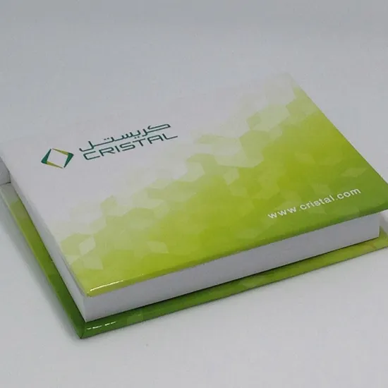 Custom Printing Hard Cover Sticker Note Pad Wholesale Notebook with Sticky Pad
