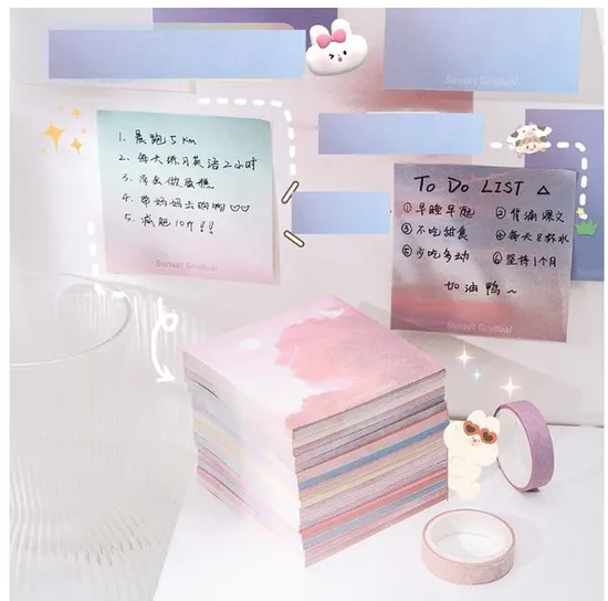 8*8cm Custom Sticky Note Pads Stationery Supplies, Memo Pads