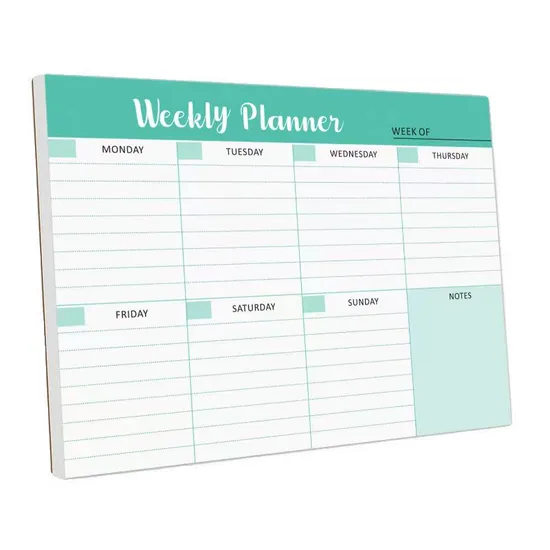 Weekly to Do List Notepad Priority to Do Checkbox & Note Sections Desk Notebook Pad Planning Pad W/Daily Checklist to Organize Office or Study