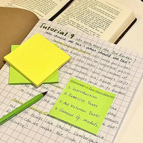 Simple Highlighter Colorful Sticky Notes Office Home to Do List Sticky Note