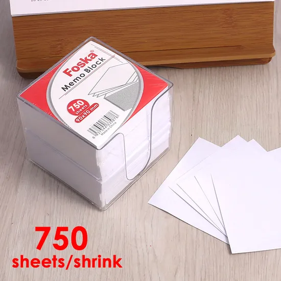 Premium Foska White Memo Block for Note-Taking and Organization