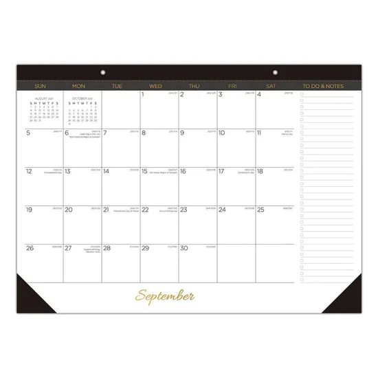2024 Desk Calendar Large Monthly Desk Pad Calendar for Planning & Organizing 16 Months Desktop Wall Calendar Table Planner