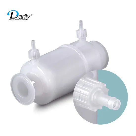 PP/Pes/Nylon Membrane Capsule 5"0.2 Micron Tc Connector in/out 1.5′ ′ Clamp Connection