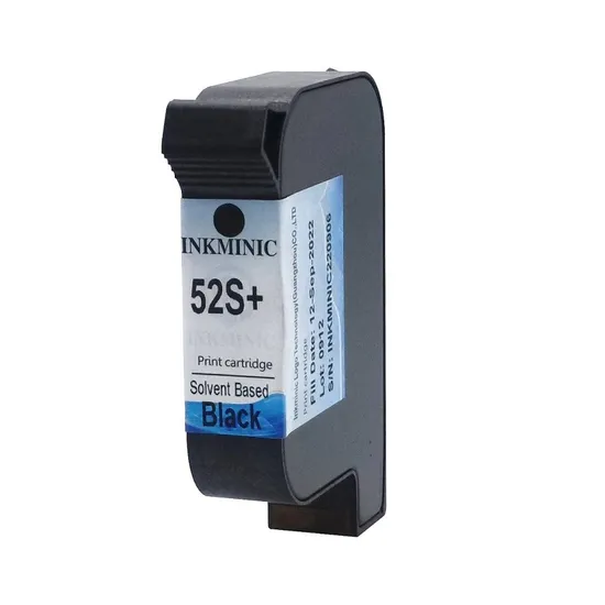 China Made Industrial Tij Ink Cartridge 25.4mm 12.7mm 52s+ Black Ink Cartridges for Thermal Inkjet Printer Vih Hand-Held Printer