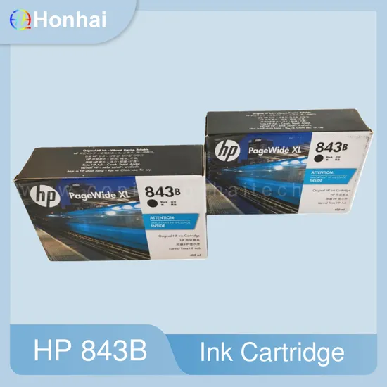 Original New Pagewide Inkjet Cartridge HP 843b (C1Q61A) Black XL 5000 Mfp 5100 Mfp 6000 Mfp Printer