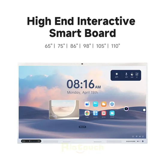 65/75/86/98/105/110 Inch Smart Board Whiteboard for School Teaching Education Android Interactive Board