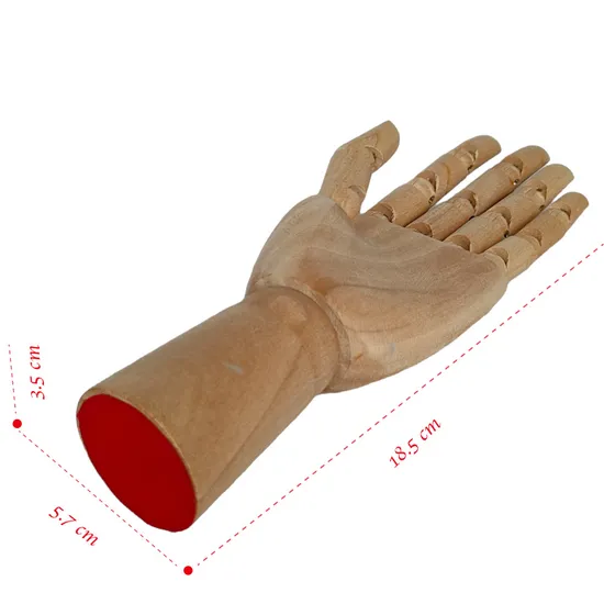7" Flexible Moveable Artist Wooden Hand