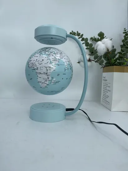 Blue Color Magnetic Levitation Floating World Globe 6inch with LED Light