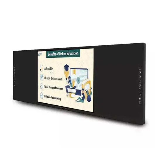 Customized 75 Inch Sliding Smart Board 20 Points Touch Screen Classroom Teaching Interactive Nano Blackboard