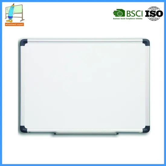 60*90cm Lacquered/Painted Steel Magnetic White Board with Aluminum Frame
