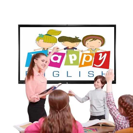 Multi-Functional 4K Dual OS LCD Display Android Windows Anti-Glare 20points Touch Screen Interactive Whiteboard Smart Board for Meeting Room and Schools