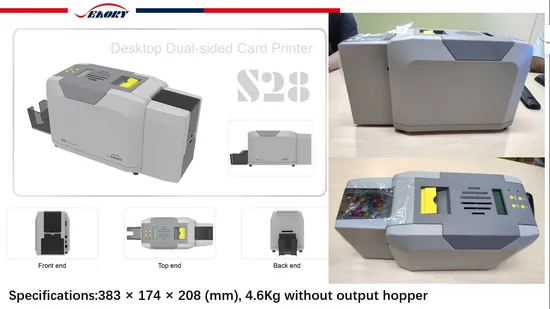 Lightweight Body S28 Card Printer with Contactless and Contact Encoding Module