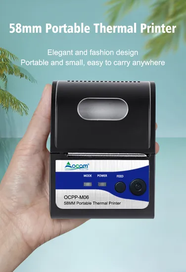 58mm Mini Handheld Portable Mobile Bluetooth POS Thermal Printer Barcode Thermal Receipt Printer