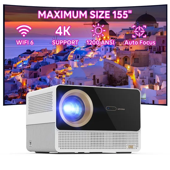 Cr67 Theater Mini Projector Full HD Smart WiFi Portable LCD 720p LED Video Home Cinema