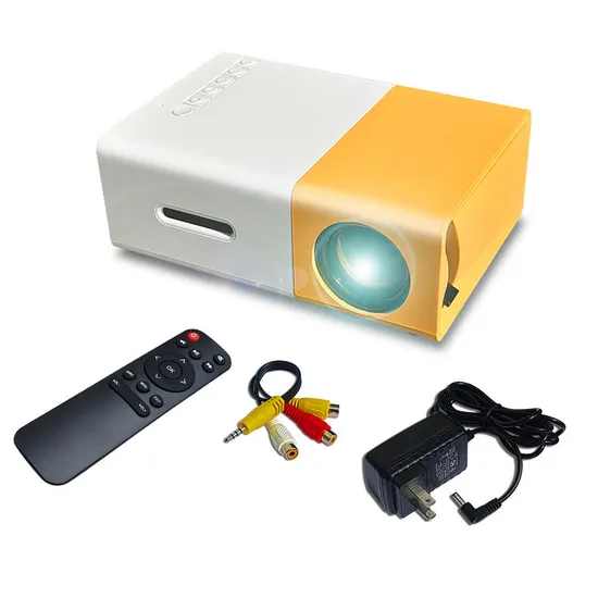 Mini Projector Yg300 LCD Outdoor Home Theater LED Built-in Speakers