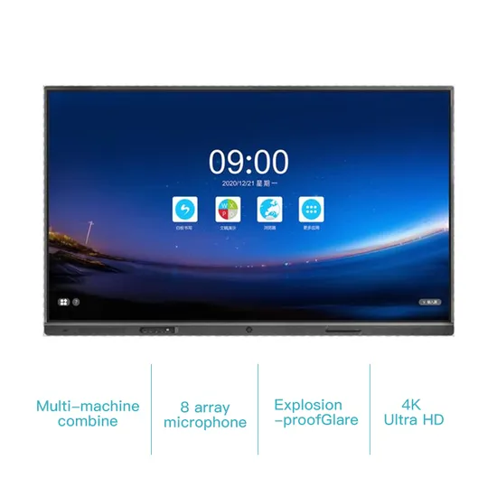 65/75/85/98/110 Inch 4K Tablet Smart Board LCD Display Electronic Digital White Touch Screen for Classroom Meeting Room Board