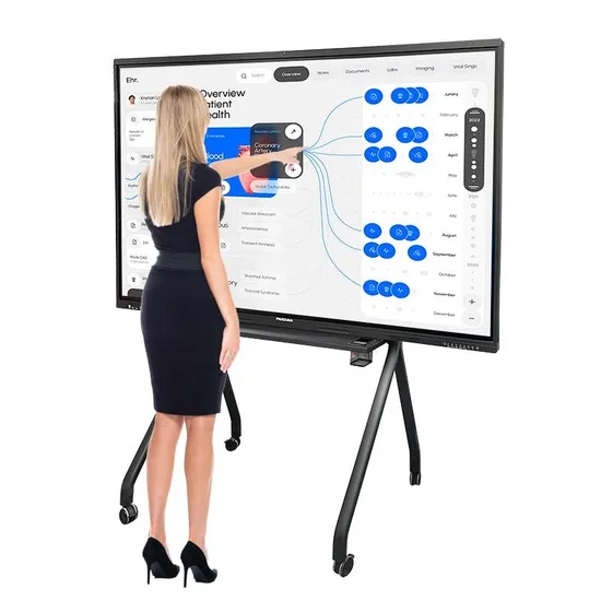 75 85 98 Inch Smart Touch Screen Meeting Presentation Display Smart Board