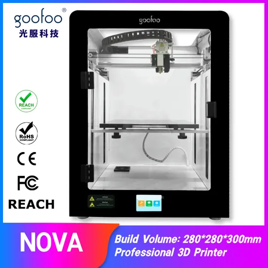 Customizable High Resolution Rapid Prototype Machine Fdm Desktop 3D Printer Goofoo Nova for Industrial Models