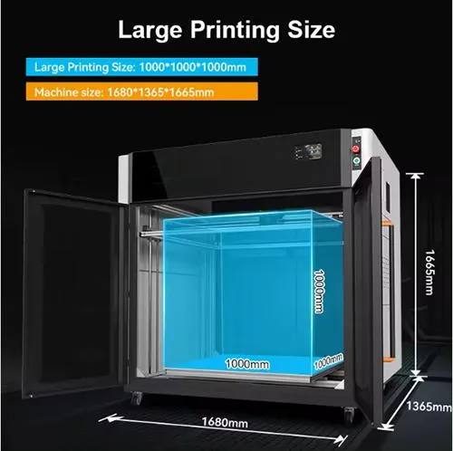 High-Speed Printing Big Industrial Plastic 3D Printer Pre-Order HP 600*600mm