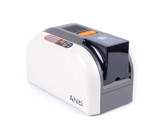 Plastic ID Badge Card Printer Dual Sided Identification Maker Machine with Software